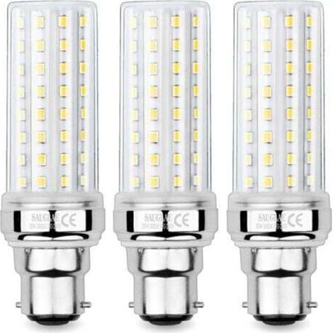 3 Pièces Ampoules de Maïs LED 20W, Équivalent 150W Ampoule Incandescente, 2300LM, 3000K Blanc Chaud, Ampoules à B22 Baïonnette
