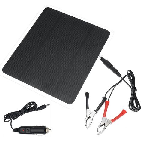 (20W/12V) Solar Panel Trickle Charge Battery Charger for RV Marine Maintenance