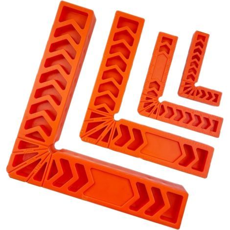90°-Winkelklemme, Set mit 4 Positionierhalterungen, Klemme, 80 mm/100 mm/150 mm/200 mm (1/5)