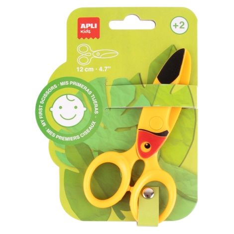 La Tijera Preescolar en forma de TucÃ¡n de 12 cm estÃ¡ diseÃ±ada especialmente para que los niÃ±os puedan empezar a practicar el recorte de forma segu
