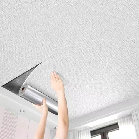 Selbstklebende Deckenplatten 50 cm x 5 m, Deckenverkleidung, dekorative Deckenpaneele, für die Wohnzimmergestaltung (1/5)