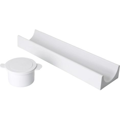 Moule à gâteau circulaire en plastique avec plateau pour-Blanc (1/2)
