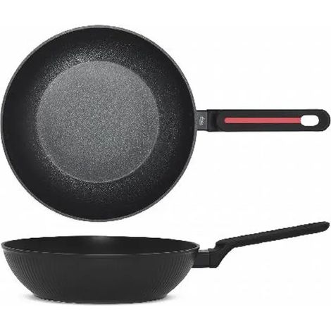 Wok 1 Manico Antiad. Voyage Barbieri 28 cm Ind.