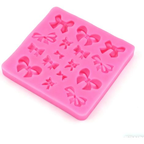 Moule à gâteau silicone outil déco forme nœud papillon boucle ceinture bricolage pâtisserie pâte à sucre cupcake 02 (1/4)