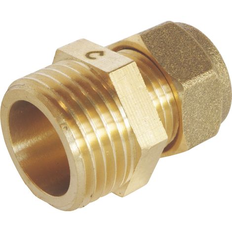 Raccord à compression laiton TC 12 - Mâle 15/21 (1/5)