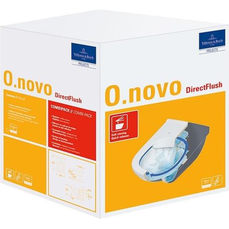 V&B Combi-Pack O.NOVO DirectFlush m WWC t DirectFl u abattant we C +