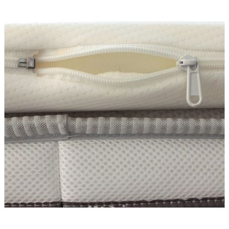 Topper Piazza e Mezza in Memory Foam 5 cm   Sfoderabile - Misura: 120x190 1 piazza e mezza standard (1/3)