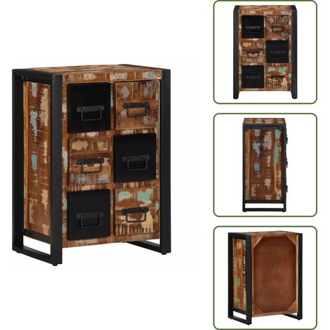 Sideboard 50x35x70 cm Altholz Massiv - Sideboard - Sideboards - Kommode - Anrichte (1/5)