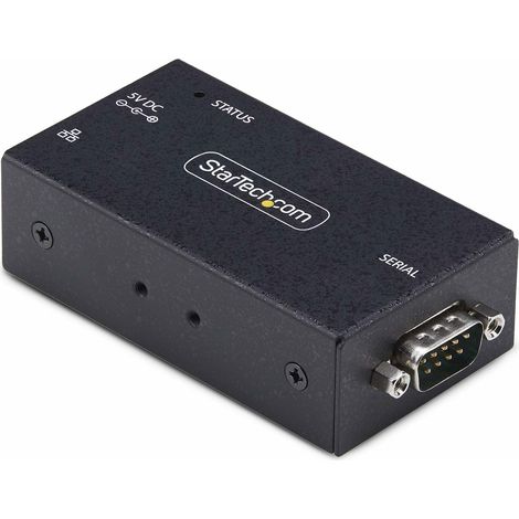 Serial to Ethernet Adapter LAN to RS232 StarTech.com Adaptateur Série vers Ethernet à 1 Port, LAN vers RS232 DB9 - Serveur de périphérique - 100Mb LAN, RS-232 - montable mur/rail DIN - Conformité TAA