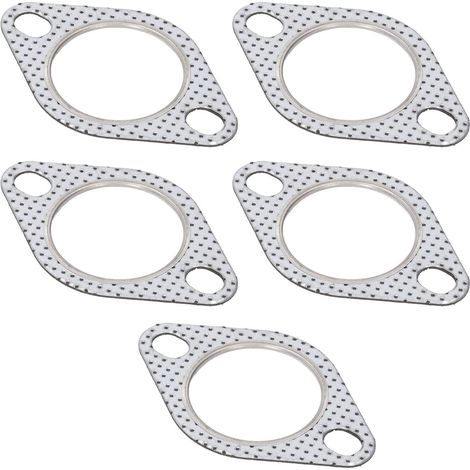 Joint de Bride D'échappement Joint de Joint D'échappement 5 Pièces 2 Pouces Joint de Bride de Tuyau D'échappement Résistance aux Hautes Températures pour Collecteur Turbo Tuyaux (1/5)