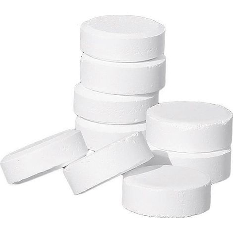 50 comprimés/boîte de dioxyde de chlore. désinfectant pour cages. correcteur de pH. clarifiant pour piscine (1/4)