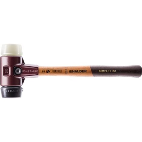 HALDER Schonhammer SIMPLEX 60 mm, Gummi/Nylon