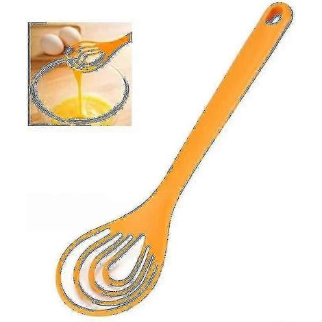 Fouet plat en nylon résistant aux hautes températures. Petit format, il n'abîme pas la vaisselle. (1 pièce) (1/5)