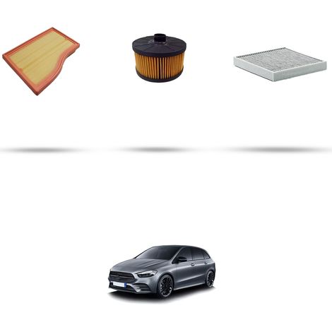Kit tagliando 3 filtri compatibile con Mercedes Classe B (W247) 200 120kw dal 2018 (1/5)