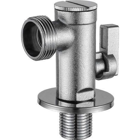 Robinets d'angle en cuivre avec filtre, vannes d'arrêt d'eau, raccord de robinet d'eau, vannes de remplissage de chauffe-eau, faciles à utiliser 4 à 6 points (1/5)