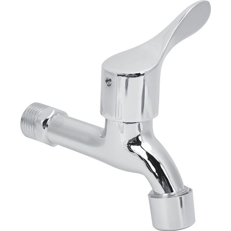G1/2-Zoll-Wasserhahn aus Zinklegierung, schön verchromt, für Bad und Küche (1/5)