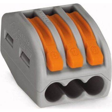 Connettore rapido 3x 0,75-2,5 mm² con leve di sgancio ZL3
