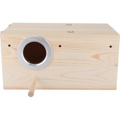 Nichoir en bois résistant pour perruches calopsittes, décoration pour maison d'oiseaux (1/5)