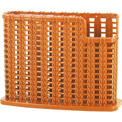 Rotin tissage Drain baguettes Cage trois compartiments multifonctionnel couverts égouttoir creux support de rangement organisateur pour cuisine (1/5)