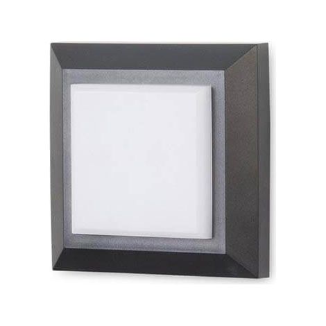 wandleuchte ip65 grove diffuser square led 2w 4000k schwarz 172lm
