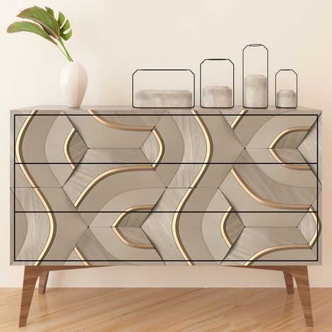 Stickers meuble - Effet 3D - 80 x 160 cm - Adhésif MAT (1/3)