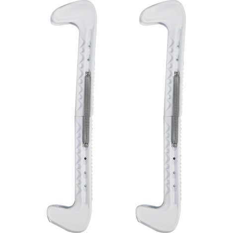 1 Paire de Protections de Lame pour Patins à Glace en Plastique pour Sol Dur en Béton (Blanc) (1/5)
