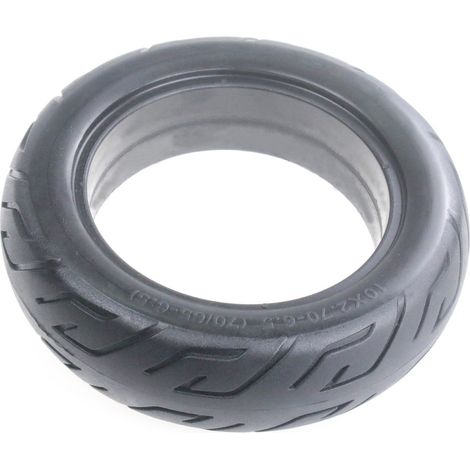 Electric scooter with solid tire 102.7-6.5, 10-inch outer tire, PU material, wear-resistant and explosion-proof solid tire. (1/4)