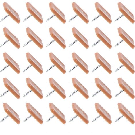 Clous carrés pour tiroirs coulissants, 60 pièces, clous rectangulaires en plastique (1/5)