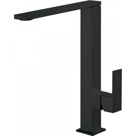 Mitigeur évier bec 34x10 mm Noir Mat - TRES 006486NM (1/3)