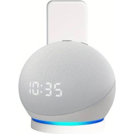Wandhalterung mit Steckdose – Verbessertes Zubehör für Echo Dot 4/5 mit Kabelmanagement, hochwertige und platzsparende Wandhalterung für Echo Dot 4/...