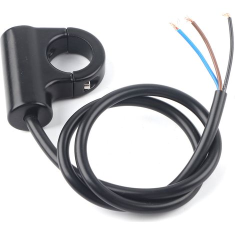 Interrupteur Guidon Moto - 22 mm - Bouton Marche Arrêt Avec Voyant Bleu - Pour Phare Frein Antibrouillard - 1 Pièce (1/5)