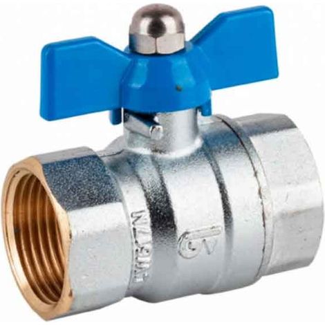 VANNE À BILLE EN LAITON HH 1 "PAPILLON EAU FROIDE (1/2)