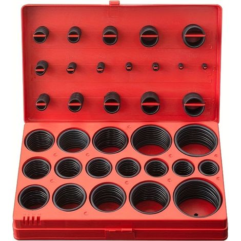 Jeu de 419 joints toriques – joints d'étanchéité en caoutchouc – adaptés aux tuyaux, injecteurs de carburant ou robinets (1/5)