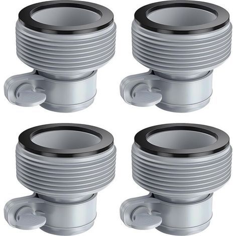 Set mit 4 B-Typ-Poolschlauchadaptern, B-Typ-Poolschlauchverbinder, Schlauchumrüstset für Intex-Filterpumpen, 1,5-Zoll-Schlauch, Salzwassersystem, Poolzubehör (1/4)