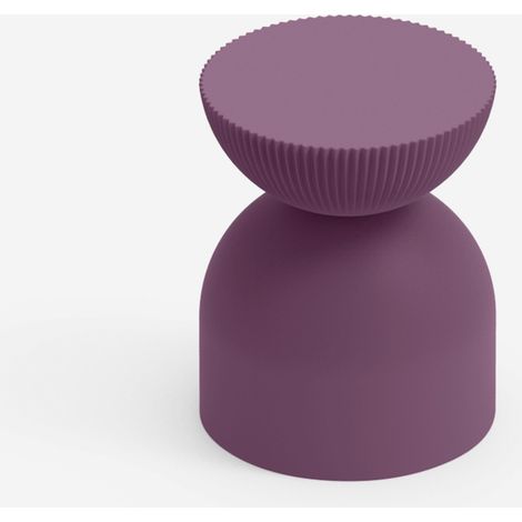 Sgabello design indoor outdoor in polietilene per bar Illo - Viola (1/3)