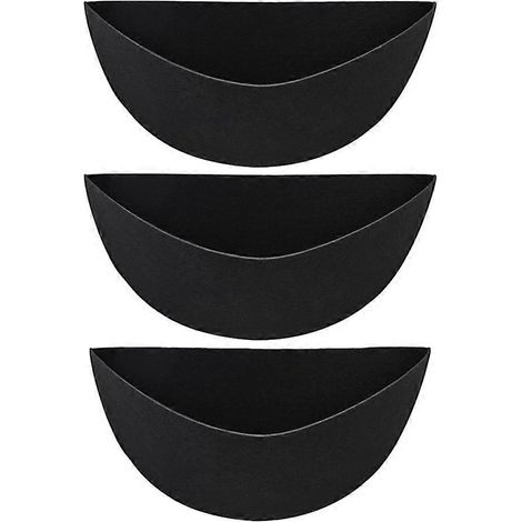 Lot de 3 14 pouce Half rond jardinière doublures tissu plante doublures Half Circle panier à fleurs doublures rechange (1/5)