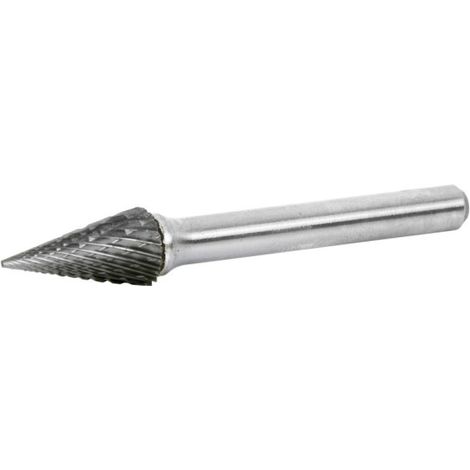 Fresas Rotativas Metal Duro Dentado Cruzado Punta Cónica                                                          Ø 6mm - Largo corte 19mm - L 50mm