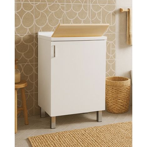 Lavatoio 50x50 bianco con gocciolatoio (1/5)