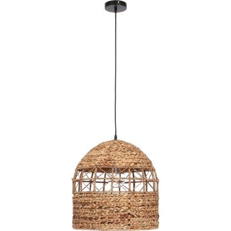 Lampadario "Malawi" in metallo e giacinto d'acqua d 45 cm (1/5)