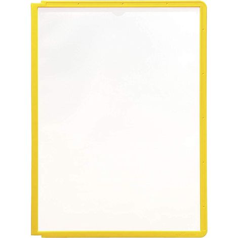 Panneaux affichage jaune, Paquet de 5 (1/4)