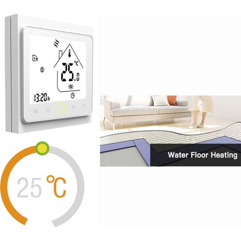 Termostato intelligente Zoternen per riscaldamento a pavimento elettrico, caldaia a gas, compatibile con Alexa e Google Home (BHT-002-GA (senza Wi-Fi)) 5A (1/5)