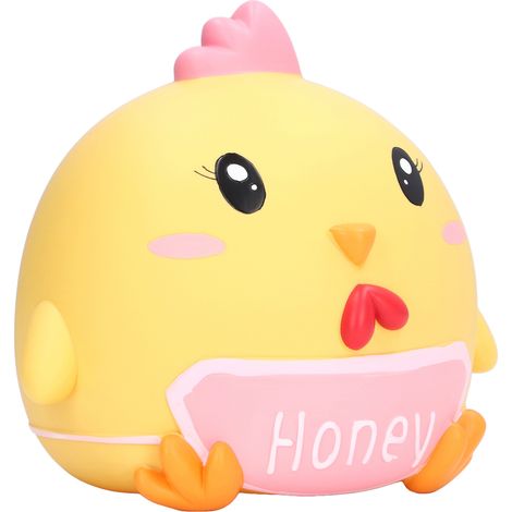 Tirelire poulet Genki pour enfants, garçons et filles, petite tirelire poulet jaune créative et mignonne (1/5)