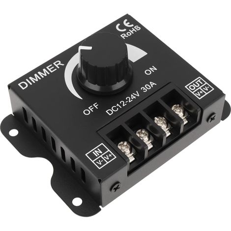 Régulateur de Tension Ajustable pour Alimentation CC Stable 30 A 12 V 24 V pour éclairage LED Monochrome (1/5)