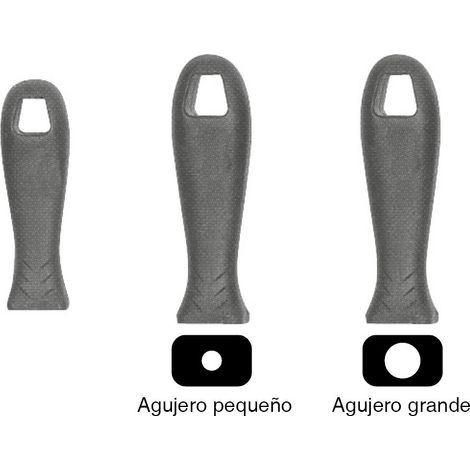 Großer schwarzer Kunststoff-Igel-Feilengriff mit 8-mm-Loch