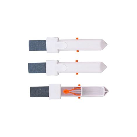 Lot de 3 pierres ponces avec manche, nettoyage des dépôts de calcaire et rouille sur carrelage de piscine, accessoire entretien - pièce rechange (1/5)