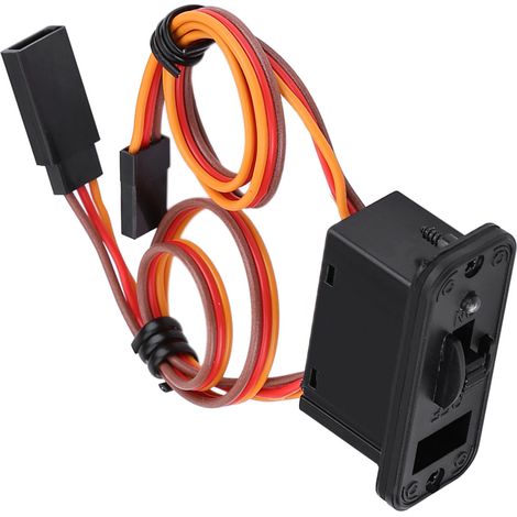 Interrupteur marche/arrêt LED pour voiture RC - Accessoire de contrôle robuste pour modélisme (1/5)