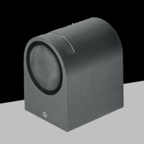 TrAdE Shop Traesio - Applique Esterno Parete Facciate Balcone Lampada Muro Attacco Gu10 Ip54 Grigio Gn-wl061-g - (1/3)