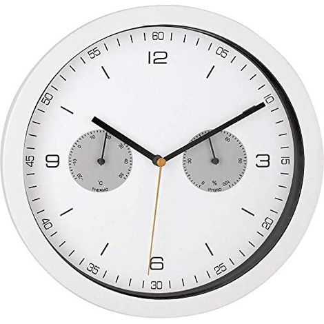 Mebus 52826 Reloj de Pared Radio Control Blanco (1/2)