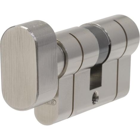 ABUS Mechanical Euro Thumbturn Cylinder with 35mm/35mm Keyed Locking, Model KE50PS (ABUK50PS3535) (1/2)