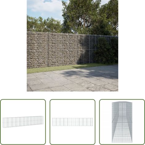 Steinkorb -  Gabione mit Deckel 1050x100x200 cm Verzinktes Eisen (1/5)